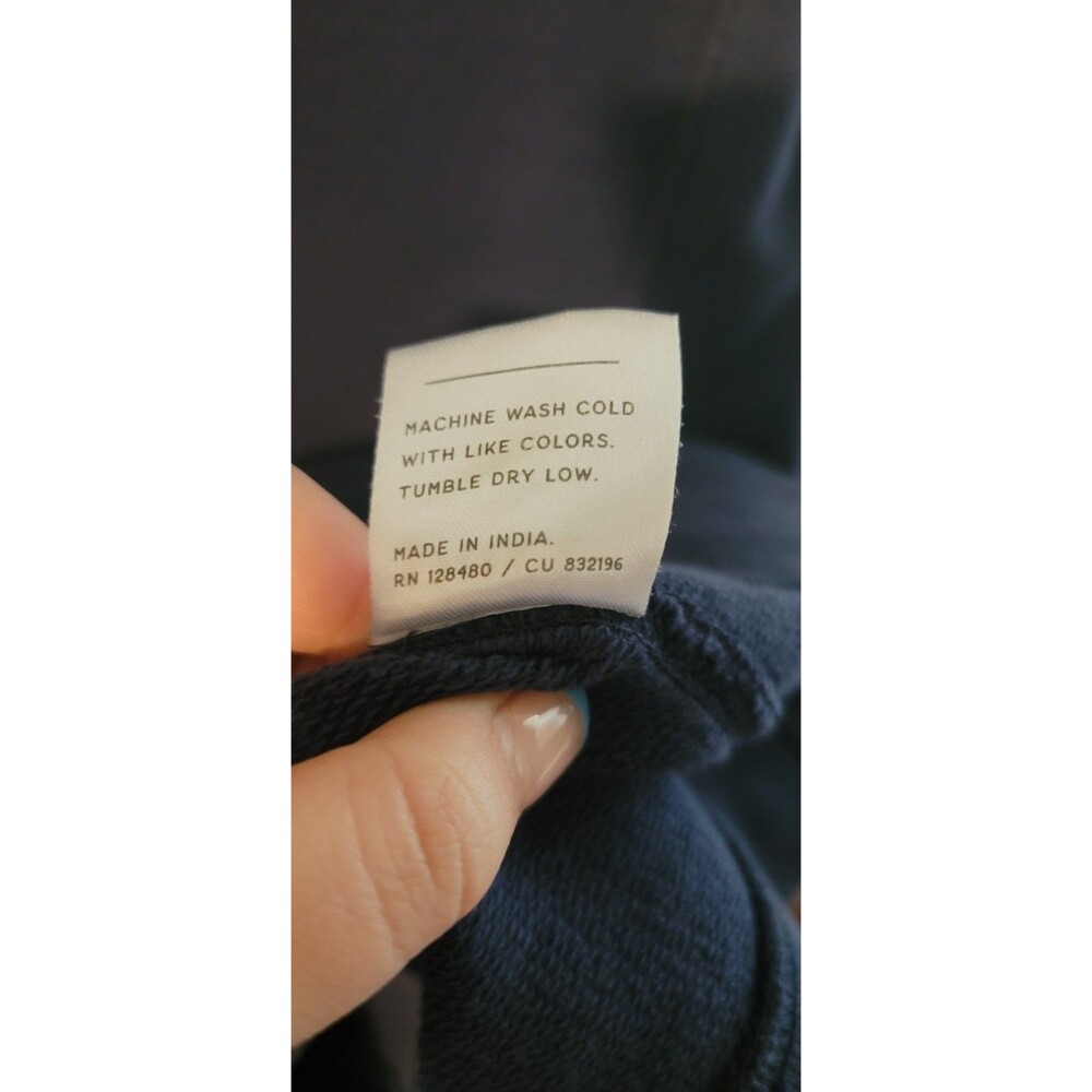 Pact Women’s Downtime Henley Long Sleeve Organic Cotton Sweater Dress Blue Sz L - Picture 6 of 7